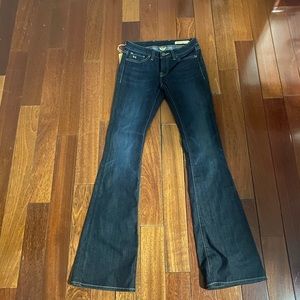 Women's Flare & Wide Leg Jeans - Dark Blue